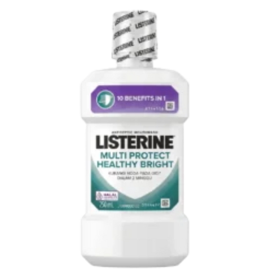 Buy Online  Listerine Multi Protect Healthy Bright Antiseptic Mouthwash 250ml In Pakistan