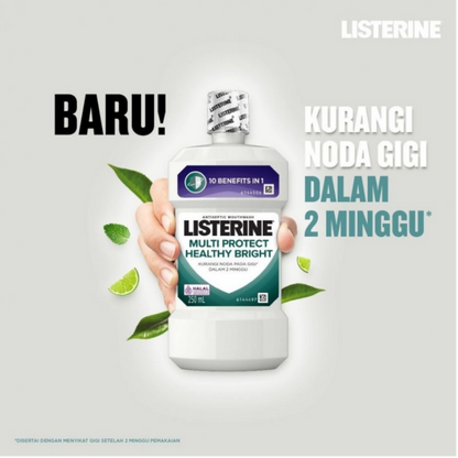 Impoted Listerine Multi Protect Healthy Bright Antiseptic Mouthwash 250ml