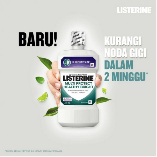Impoted Listerine Multi Protect Healthy Bright Antiseptic Mouthwash 250ml