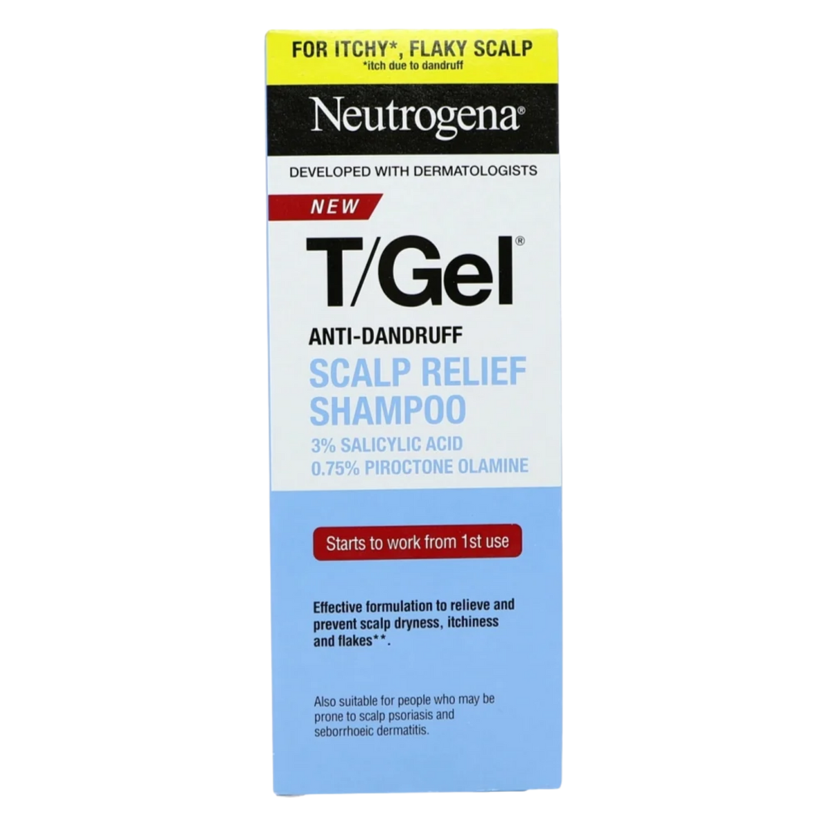 Buy Online Neutrogena T/Gel Anti-Dandruff Scalp Relief Shampoo 250ml In Pakistan