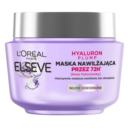Buy Online Loréal Paris Elseve Hyaluron Plump Hair Mask with Hyaluronic Acid 300ml In Pakistan 