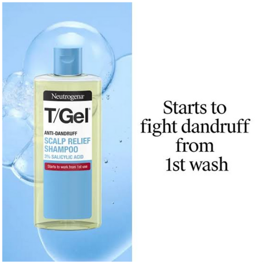 Impoted Neutrogena T/Gel Anti-Dandruff Scalp Relief Shampoo 250ml
