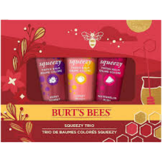 Buy Online Burt's Bees Squeezy Tinted Lip Balm Trio Gift Set In Pakistan