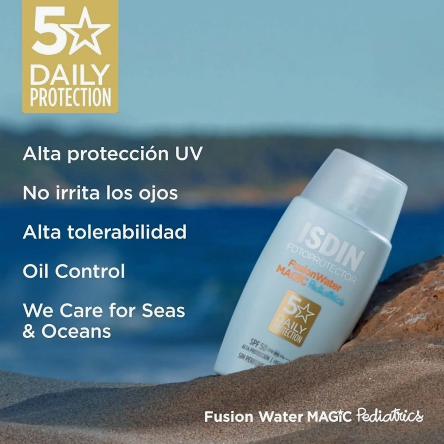 Impoted ISDIN Fusion Water Magic Pediatrics Facial Sunscreen 