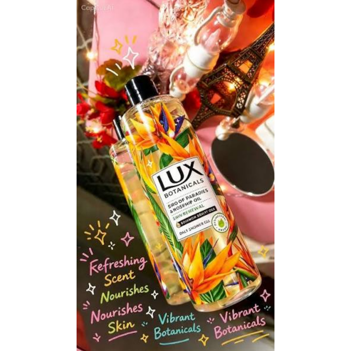 Impoted Lux Bird of Paradise & Roseship Oil Shower Gel 500ml