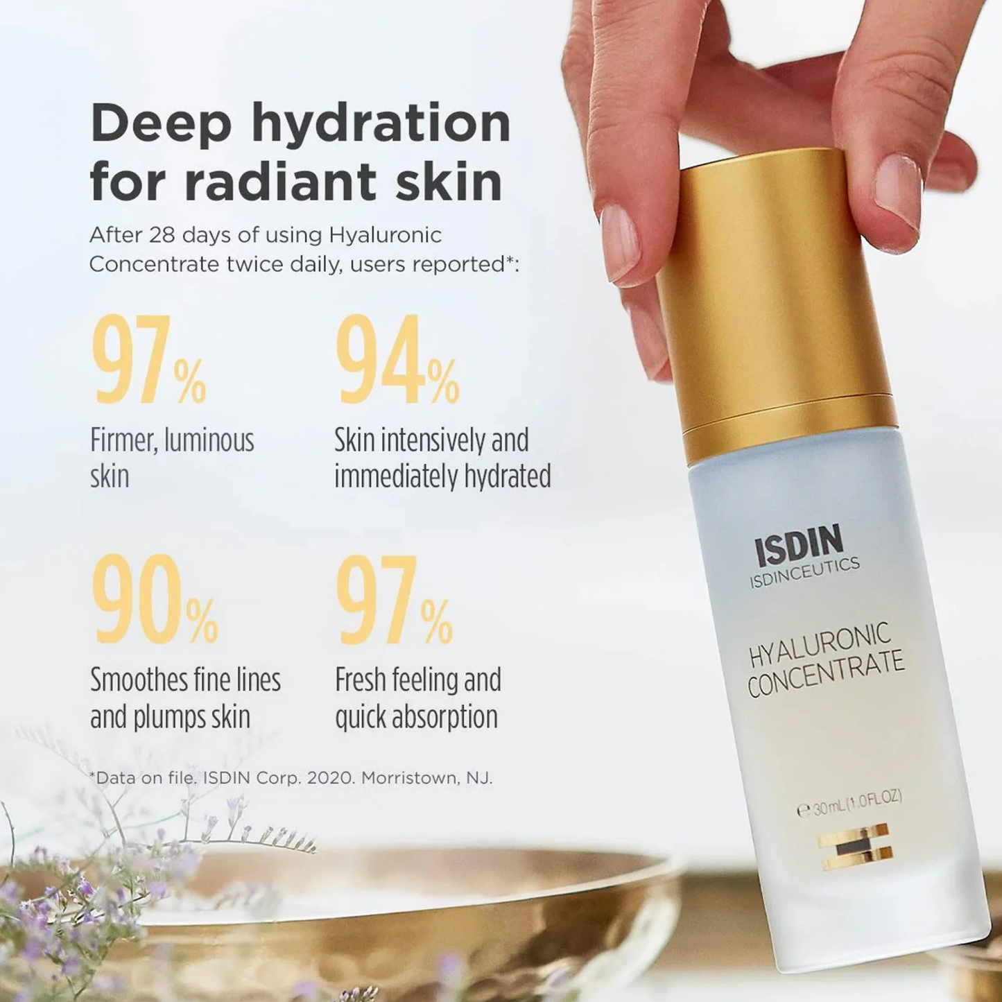 Impoted ISDINCEUTICS Hyaluronic Concentrate Facial Serum