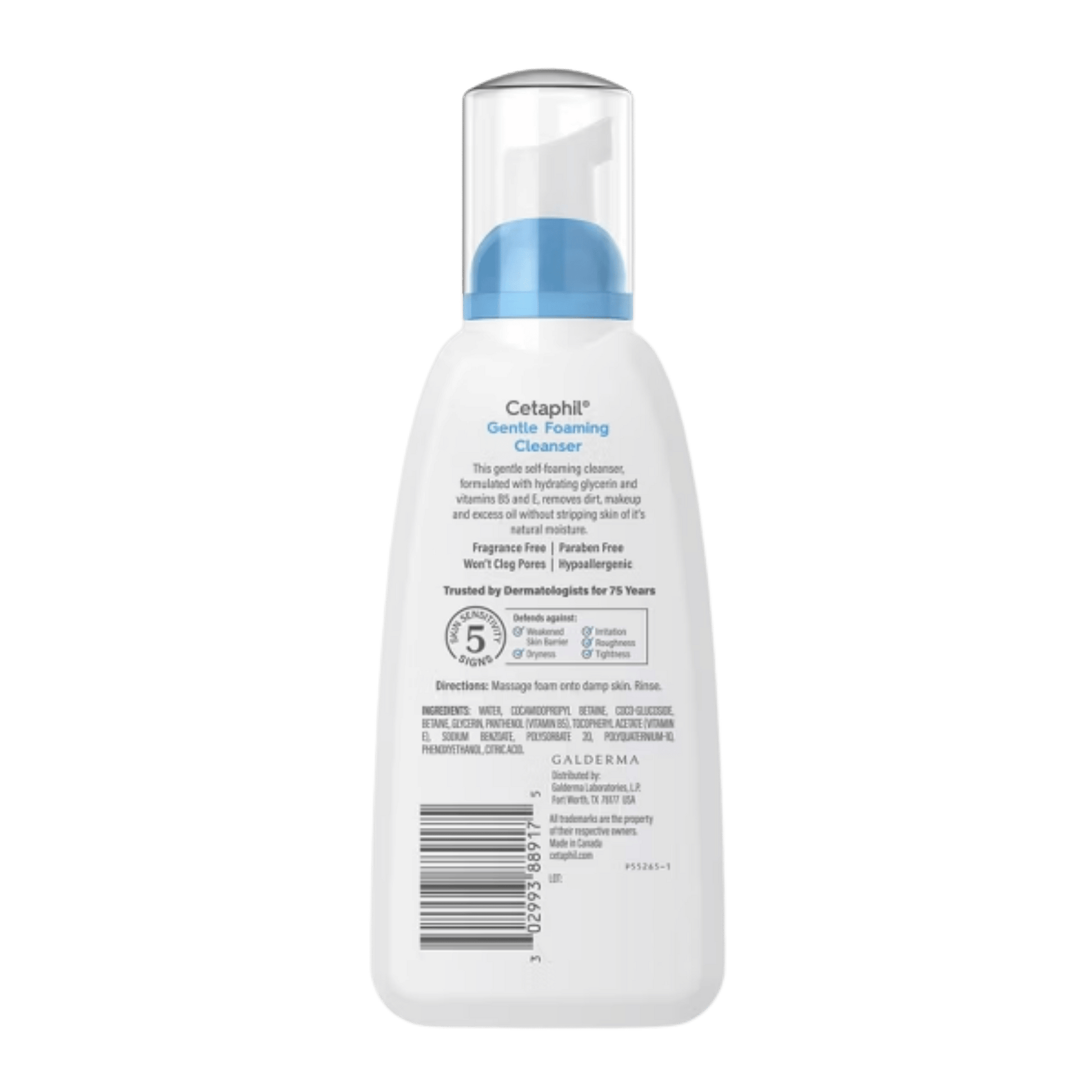 Imported Cetaphil Gentle Foaming Cleanser for Sensitive Skin 
