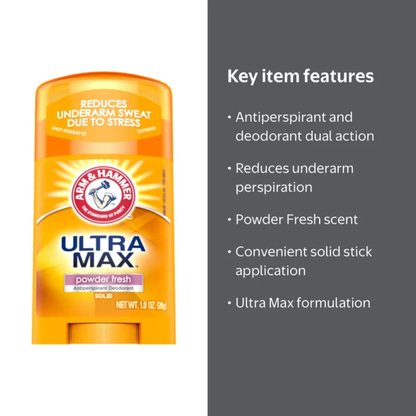 Impoted Arm & Hammer UltraMax Solid Powder Fresh Antiperspirant & Deodorant
