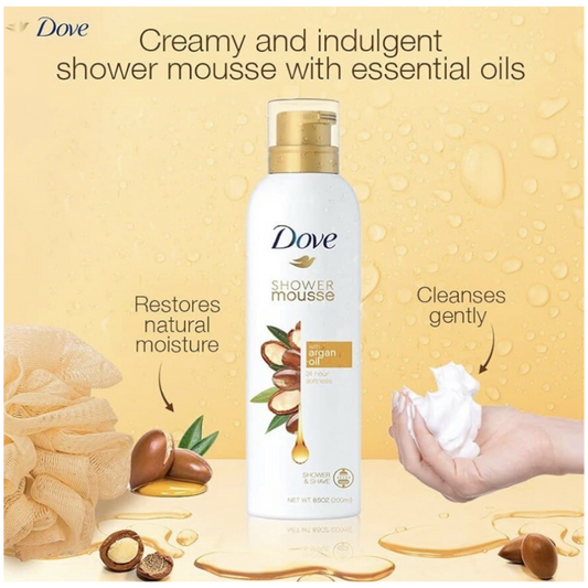 Impoted Dove Shower Mousse Argan Oil 200ml