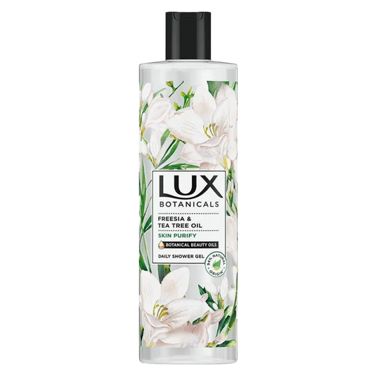 Buy Online Lux Botanicals Daily 'shower Gel' Freesia & Tea Tree Oil Skin Purify, 3X 500ml in White In Pakistan