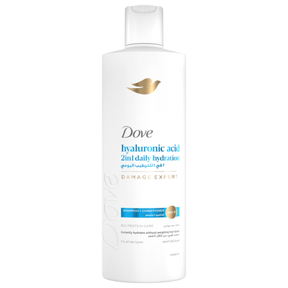 Buy Online Dove Hyaluronic Acid 2-in-1 Shampoo 200ml In Pakistan
