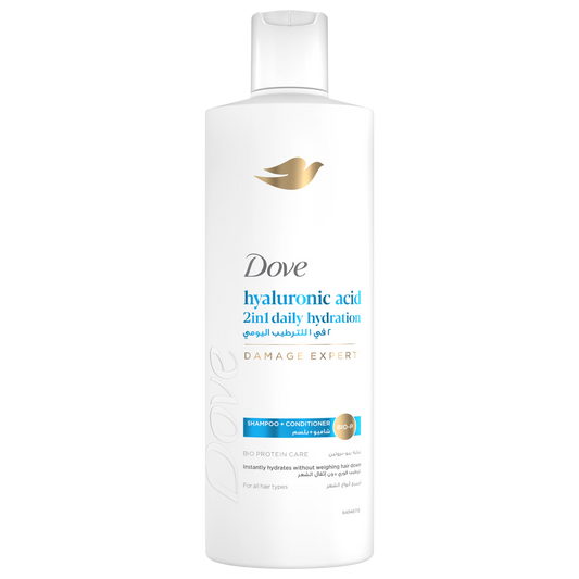 Buy Online Dove Hyaluronic Acid 2-in-1 Shampoo 200ml In Pakistan