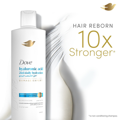 Impoted Dove Hyaluronic Acid 2-in-1 Shampoo 200ml