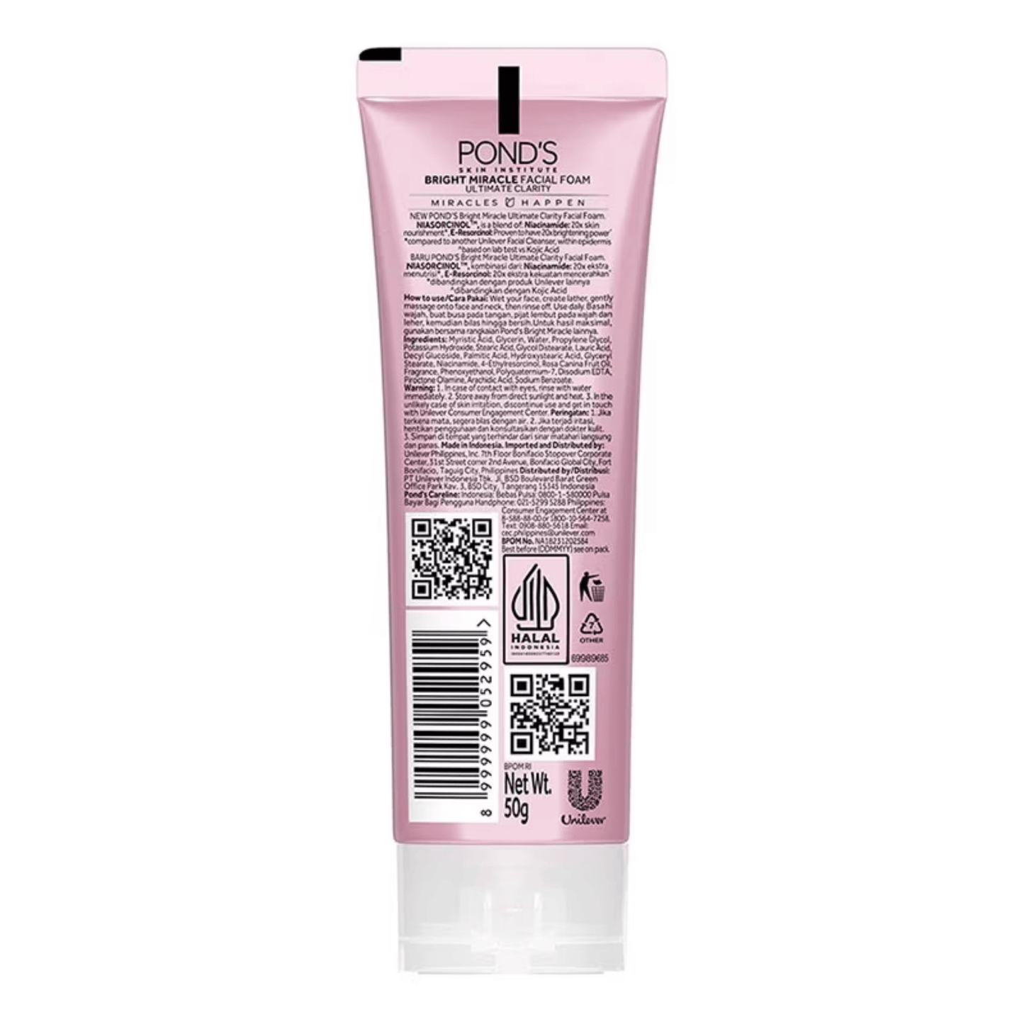 Imported Ponds Bright Beauty Face Wash (50g)