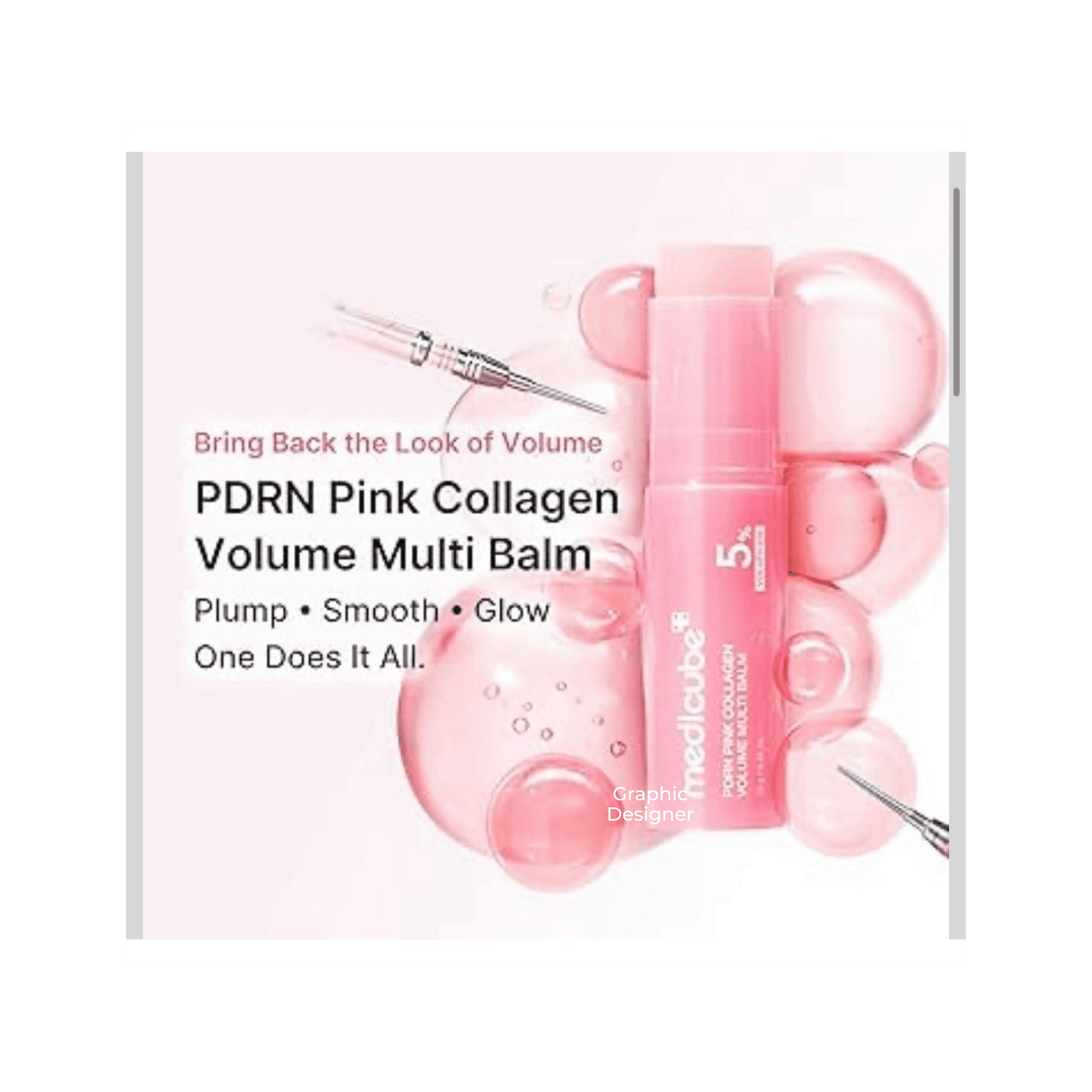 Impoted Medicube PDRN Pink Collagen Volume Multi Balm Stick 
