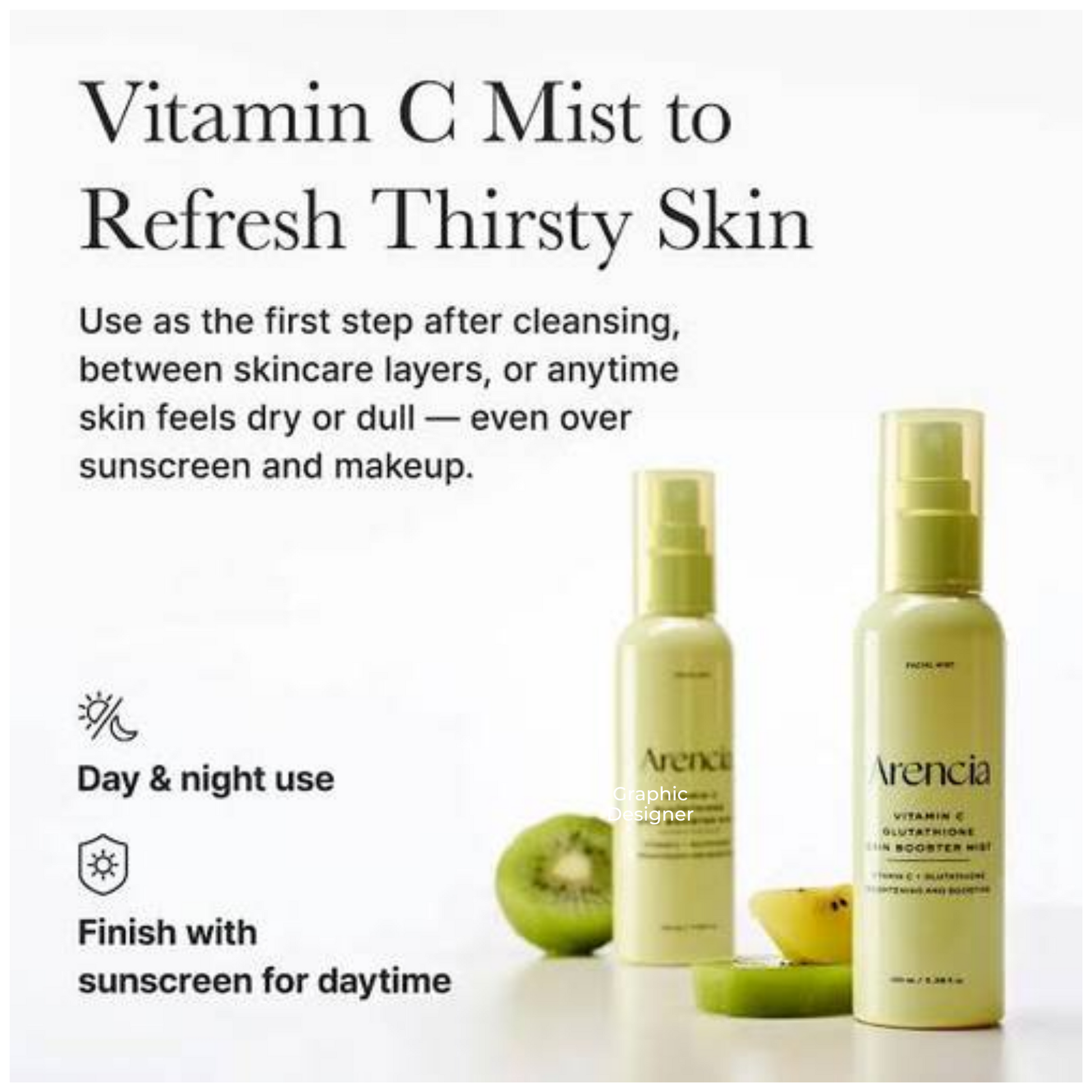 Impoted Arencia Vitamin C Glutathione Skin Booster Mist 