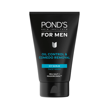 Pond's Men Oil Control & Comedo Removal Icy Scrub Face Wash (100g)