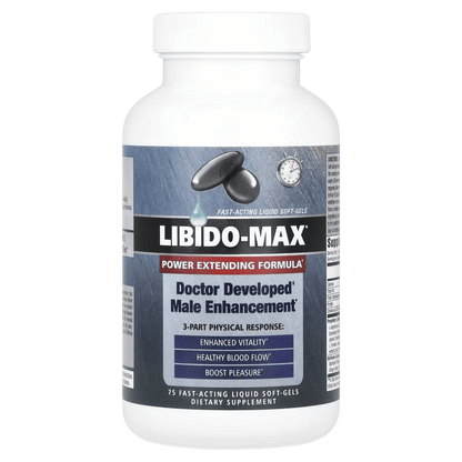 Libido Max Applied Nutrition 75 Fast Acting Liquid Soft Gels