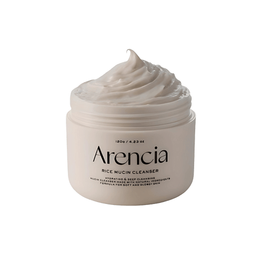 Arencia Rice Mucin Cleanser 120g – gentle Korean face cleanser with rice extract and mucin for bright, hydrated skin at Skinstash.pk