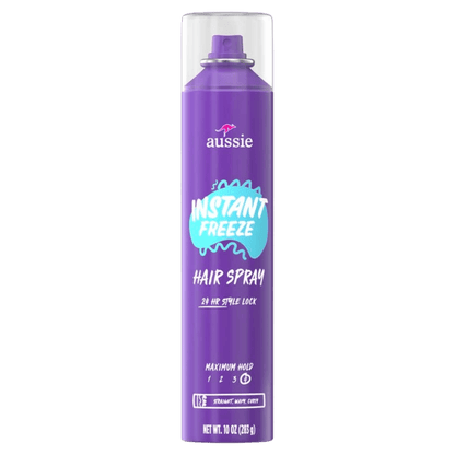 Aussie Instant Freeze Hair Spray for Curly Hair Straight Hair and Wavy Hair (283 g)