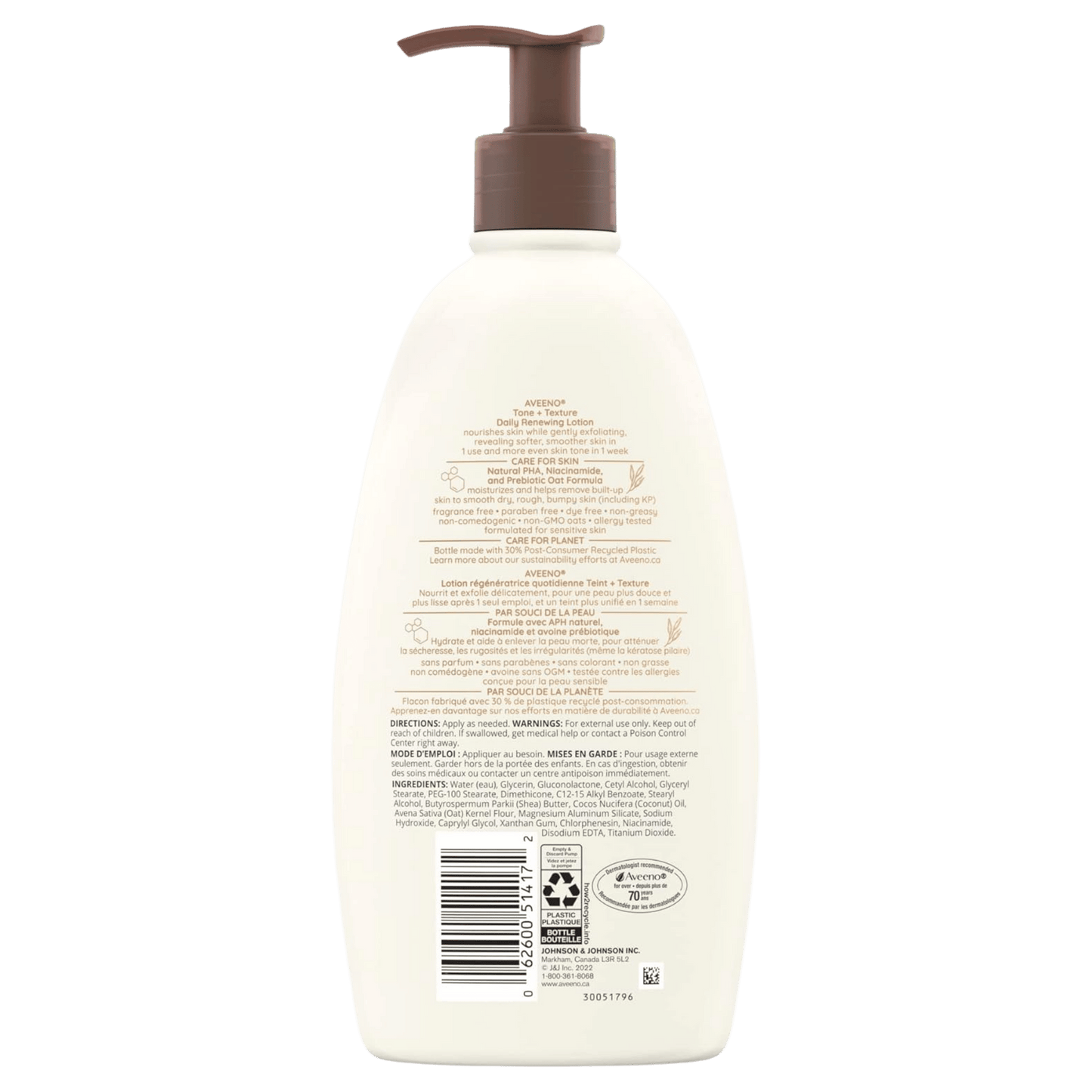 Original Aveeno Tone and Texture Daily Renewing Lotion 