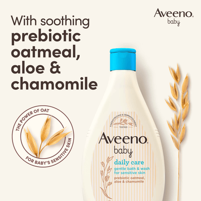 Aveeno Baby Daily Care Gentle Bath & Wash For Sensitive Skin (400ml)