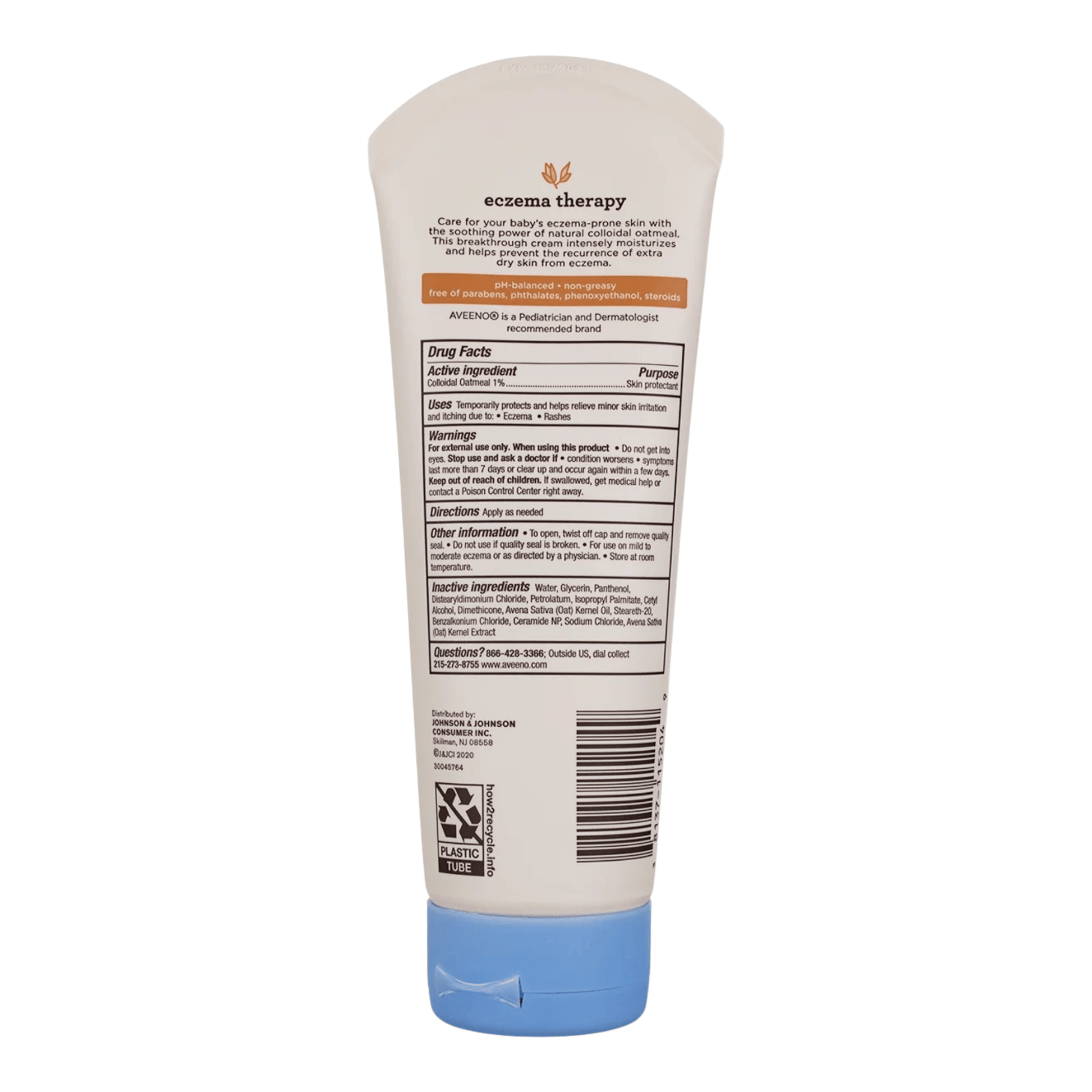 imported Aveeno Baby Eczema Therapy Moisturizing Cream
