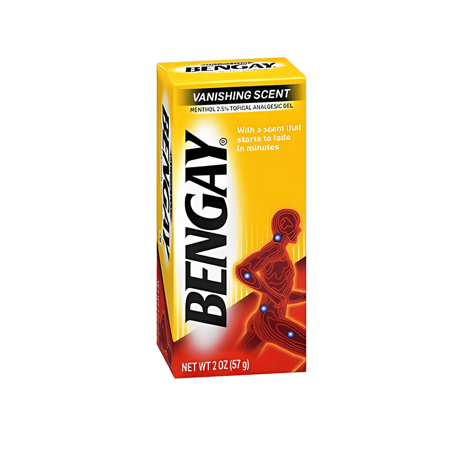 BENGAY Vanishing Scent Topical Analgesic Gel (57g) – Fast-acting pain relief gel with a vanishing scent for muscle and joint aches – Available at SkinStash.pk
