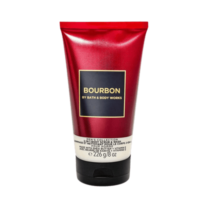 Bath & Body Works Bourbon 2-in-1 Body Scrub & Wash 226g – Exfoliating and cleansing body wash with a bold, masculine scent Available at skinstash.pk