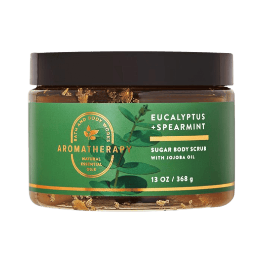 Bath & Body Works Aromatherapy Sugar Scrub – Eucalyptus Spearmint 368g Jar Available at Skinstashpk