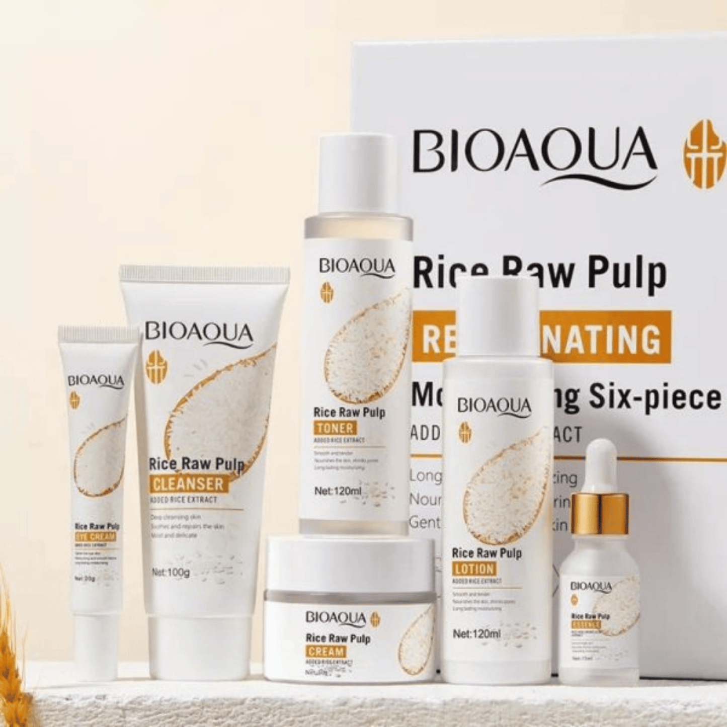 Buy BioAqua Rejuvenating Rice Raw Pulp Moisturizing Six-Piece Suit Set From Skinstash!