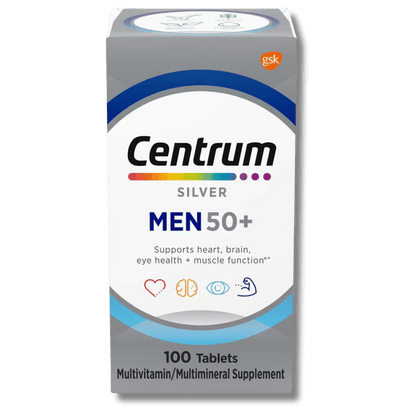 Buy Online Centrum Silver Men 50+ Multivitamin/Multimineral Supplement Tablets - 100ct From SkinStash!