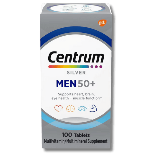 Buy Online Centrum Silver Men 50+ Multivitamin/Multimineral Supplement Tablets - 100ct From SkinStash!