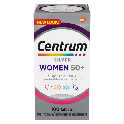 Buy Centrum Silver Women 50+ Multivitamin/Multimineral Supplement (100 Tablets)