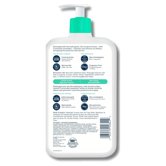 CeraVe Foaming Facial Cleanser For Normal To Oily Skin Canadian Variant