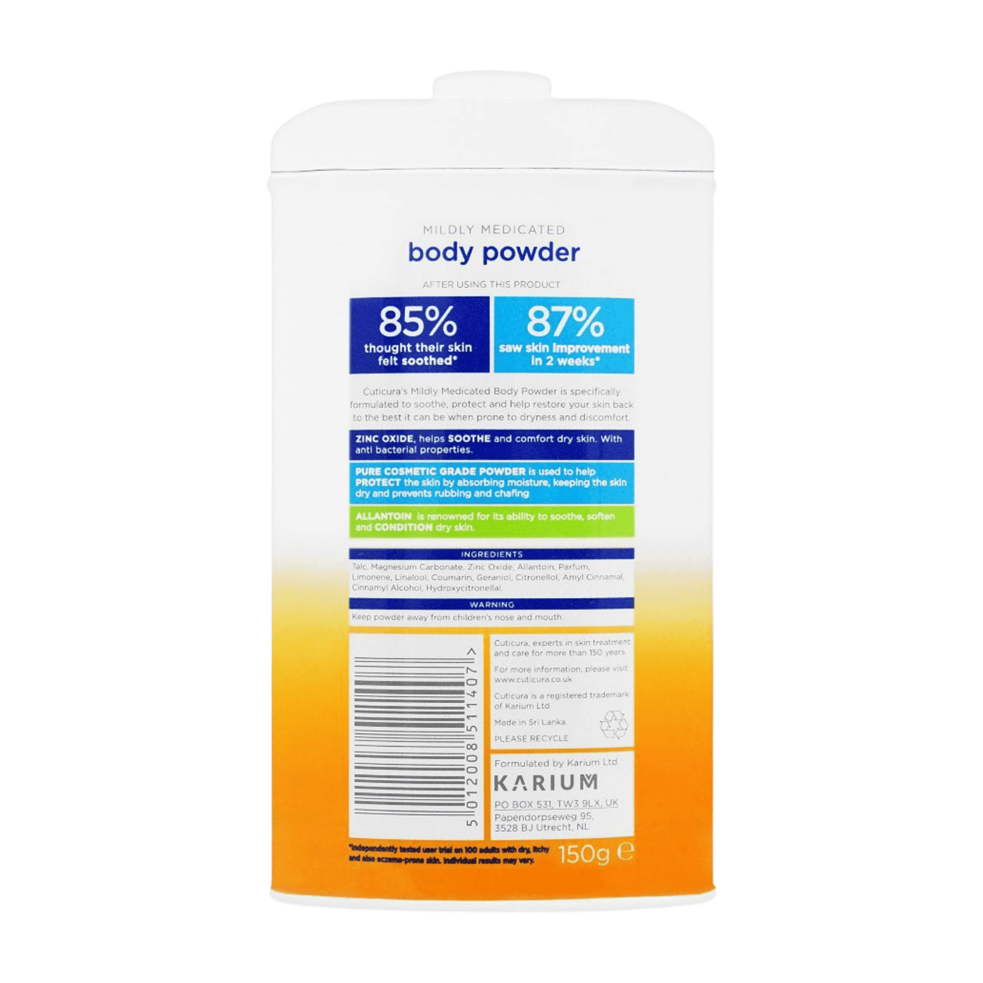 Imported Cuticura Mildly Medicated Body Powder