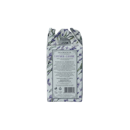 Diamante Lavender Based Round Individually Wrapped Vegetable Soaps  available at skinstash