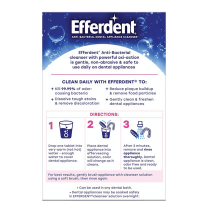 Efferdent Complete Clean Anti-Bacterial Dental Appliance Cleanser