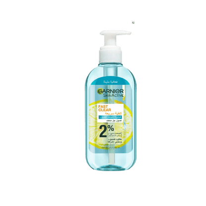 Buy Online Garnier Fast Clear [2%] Salicylic Acid & Vitamin C Anti-Acne Gel Wash in Pakistan 