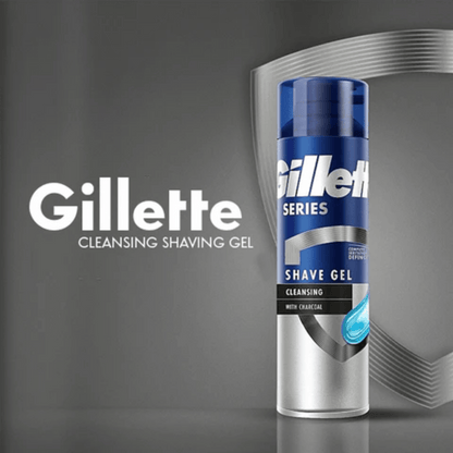 Gillette Series Cleansing with Charcoal Shaving Gel Cleansing (200ml)