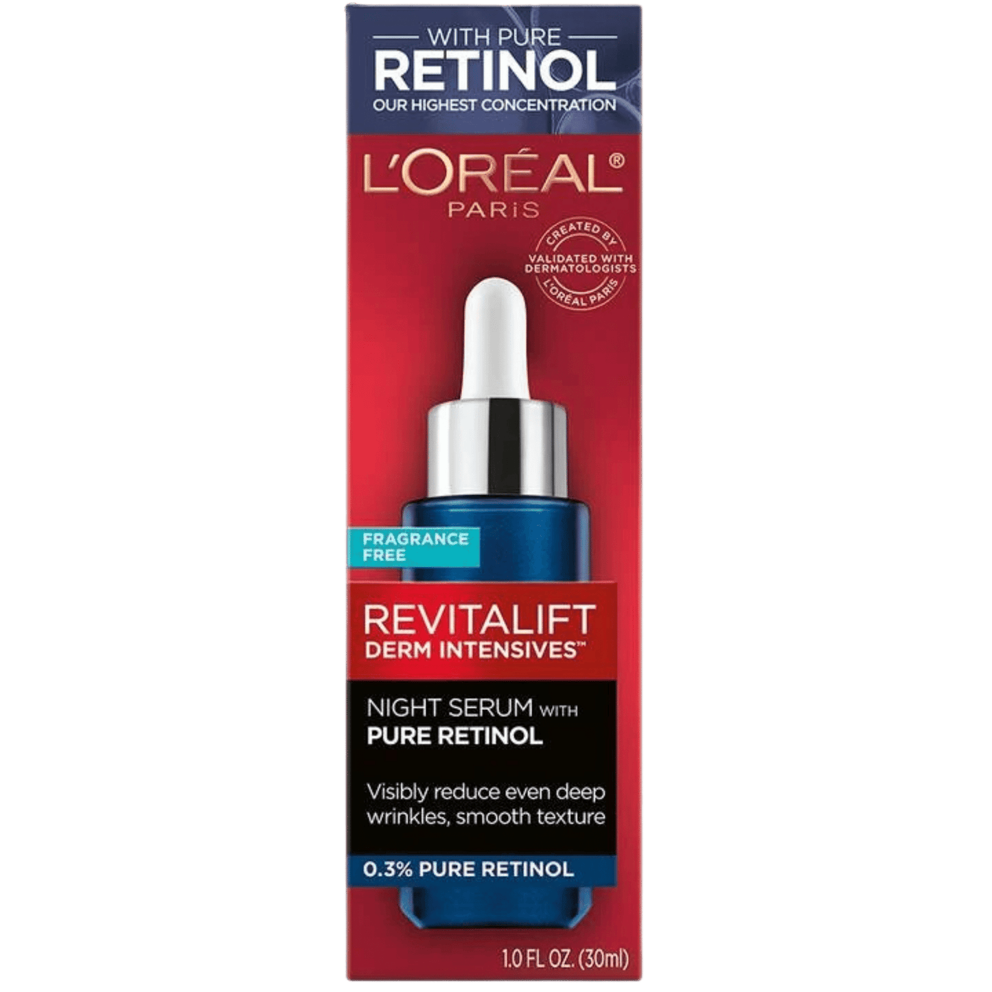L'Oréal Revitalift Night Serum with Pure Retinol 0.3% (30ml)