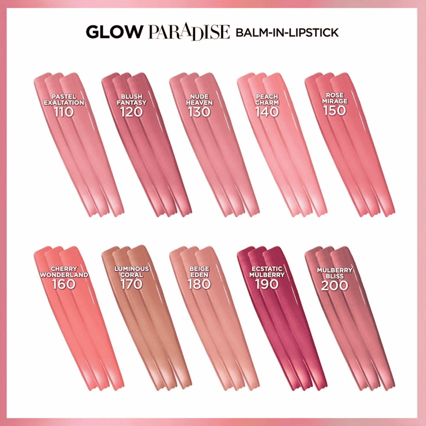 L'Oréal Paradise Balm-in-Lipstick with Pomegranate Extract (2.8g)