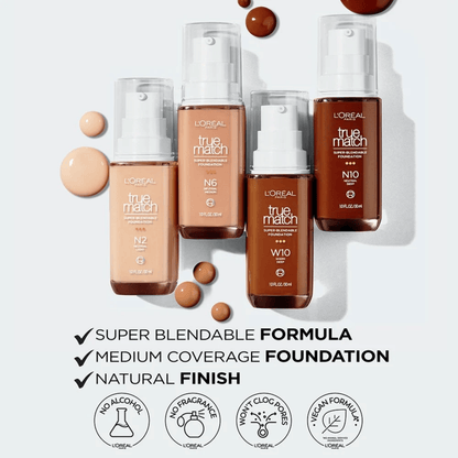 L'Oreal True Match Super Blendable Foundation (30ml)