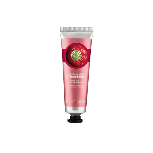 The Body Shop Strawberry Hand Cream (30ml) available at skintash.pk