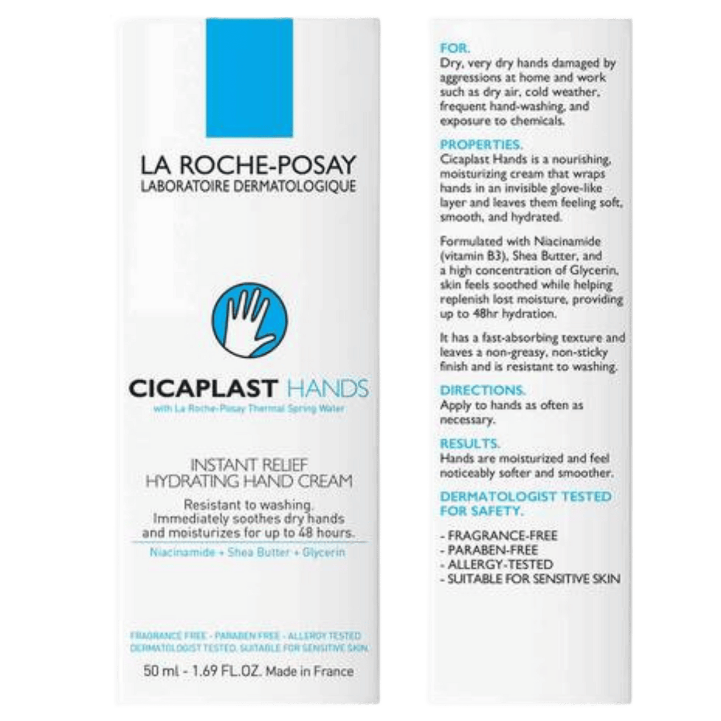 Buy La Roche-Posay Cicaplast Hands Soothing Hand Cream (50ml) In Pakistan