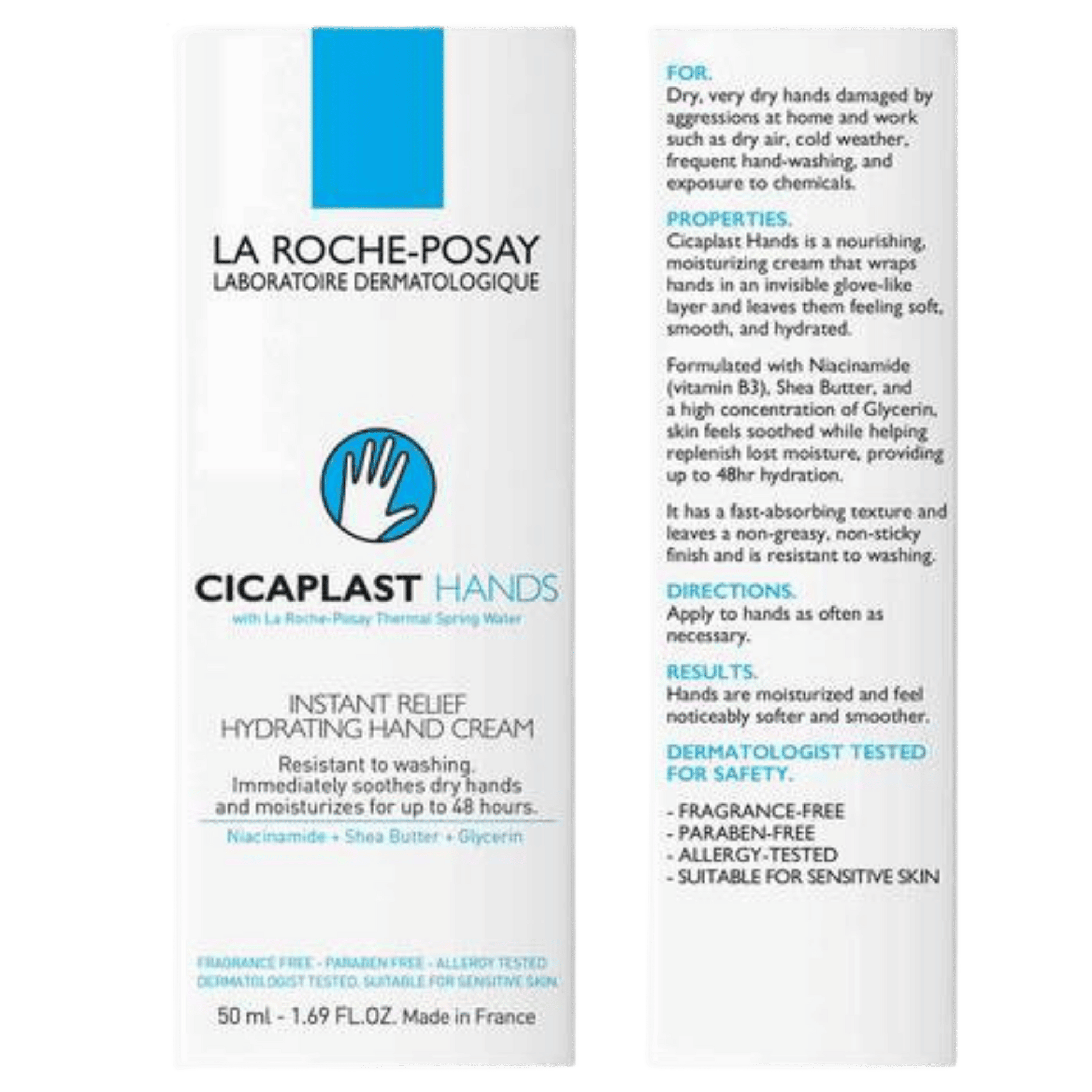 Buy La Roche-Posay Cicaplast Hands Soothing Hand Cream (50ml) In Pakistan