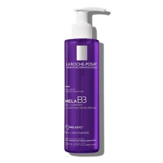 La Roche-Posay Mela B3 Gel Cleanser (200ml) – Brightening gel cleanser with B3 vitamin to reduce dark spots, even skin tone, and gently cleanse – Available at SkinStash.pk