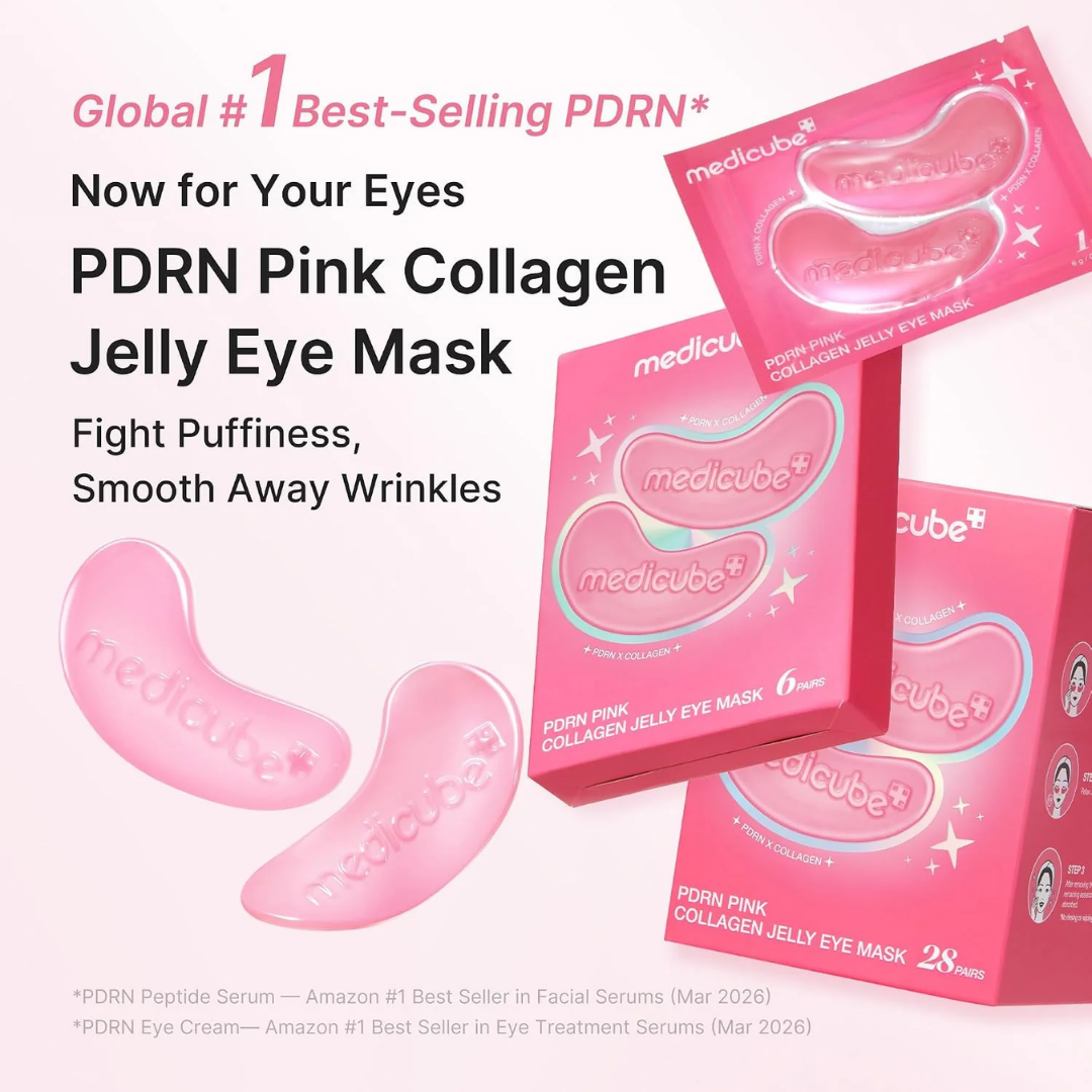 Impoted Medicube Pdrn Pink Collagen Jelly Eye Mask 