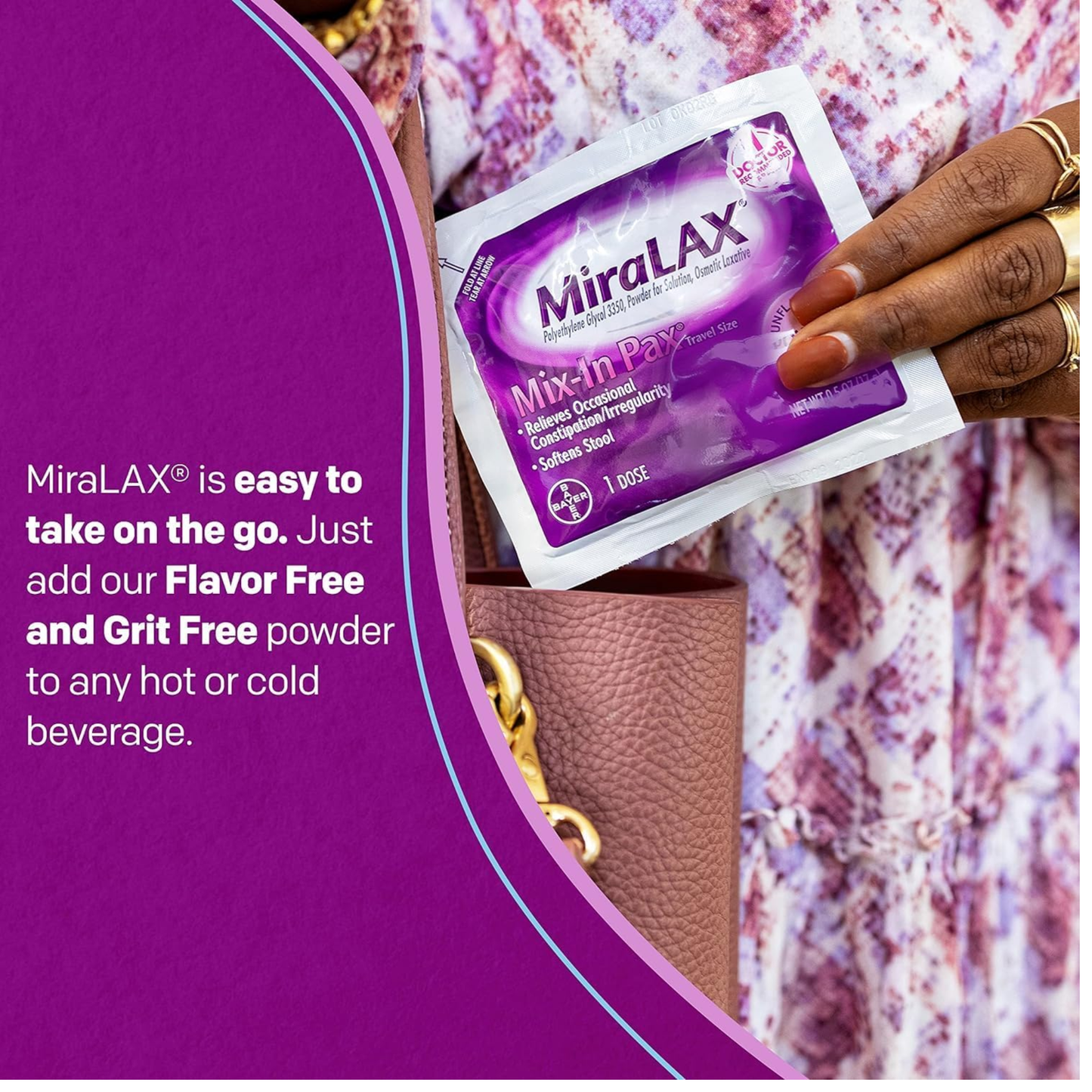 Best reats Miralax Physician Mix-In-Pax Relief Travel Size Powder 1Pcs 