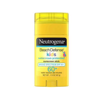 Neutrogena Beach Defense Kids Sunscreen Stick SPF 60+ (42g) – water-resistant sun protection for sensitive skin – Skinstash.pk